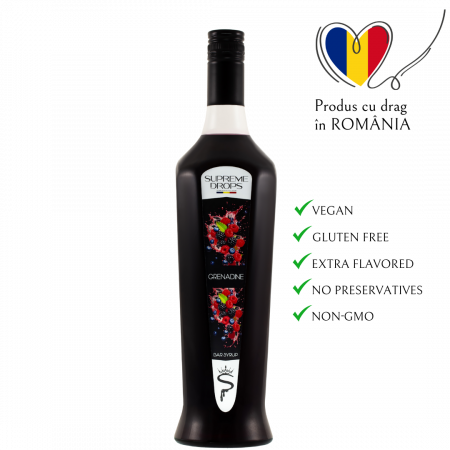 Sirop Frappe Topping - Sirop Supreme Drops Grenadine ( Grenadine ) 1L
