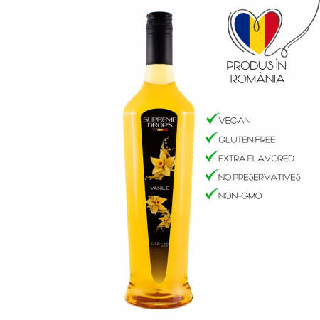 Sirop Frappe Topping - Sirop Supreme Drops Vanilla ( Vanilie ) 1L