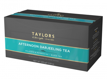 Ceai Plic - Taylors Ceai Negru Afternoon Darjeeling, 100 pliculete ambalate individual, 250 gr.