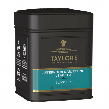 Ceai Vrac - Taylors Ceai Negru Afternoon Darjeeling, Cutie Metalica, Frunze, 125 gr.
