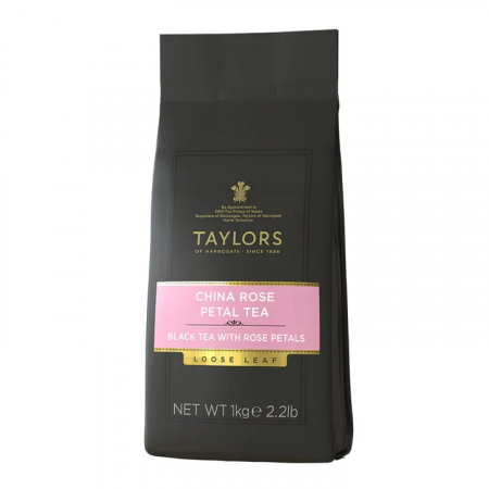 Ceai Vrac - Taylors Ceai Negru cu Petale de Trandafir, Frunze, 1 kg.