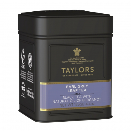 Ceai Vrac - Taylors Ceai Negru Earl Grey, Cutie Metalica, Frunze, 125 gr.