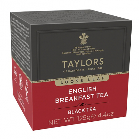 Ceai - Taylors Ceai Negru English Breakfast, Cutie Carton, Frunze, 125 gr.