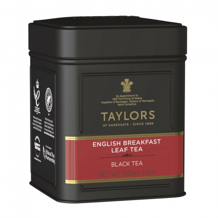 Ceai Vrac - Taylors Ceai Negru English Breakfast, Cutie Metalica, Frunze, 125 gr.
