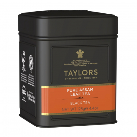 Ceai Vrac - Taylors Ceai Negru Pure Assam, Cutie Metalica, Frunze, 125 gr.