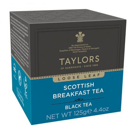Ceai - Taylors Ceai Negru Scottish Breakfast, Cutie Carton, Frunze, 125 gr.