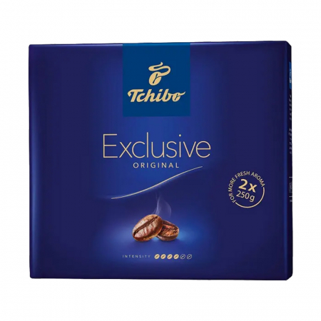 Cafea Macinata - Tchibo Exclusive DuoPack 2x250g, cafea prajita si macinata, vidata TPR