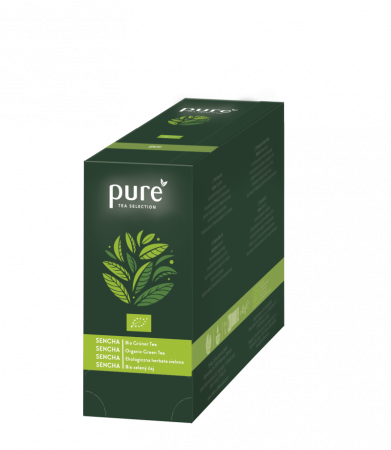 Ceai Plic - Tchibo PURE CEAI VERDE SENCHA BIO 15buc*3g/cutie 5x15x3g