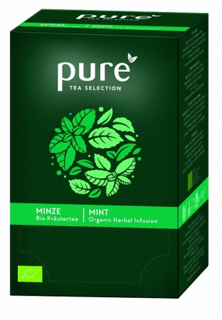 Ceai plic - Tchibo PURE TEA MENTA BIO 25buc/cutie 6x25x1,75g