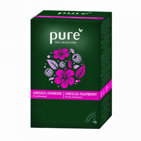 Ceai Plic - Tchibo PURE TEA ZMEURA HIBISCUS 25buc/cutie 6x25x3g