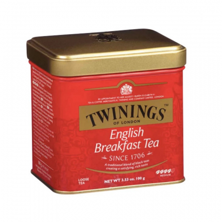 Ceai Plic - Twinings Ceai Negru English Breakfast Cutie Metal 100G
