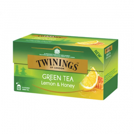 Ceai Plic - Twinings Ceai Verde Cu Aroma De Lamaie Si Miere 25X1,6G