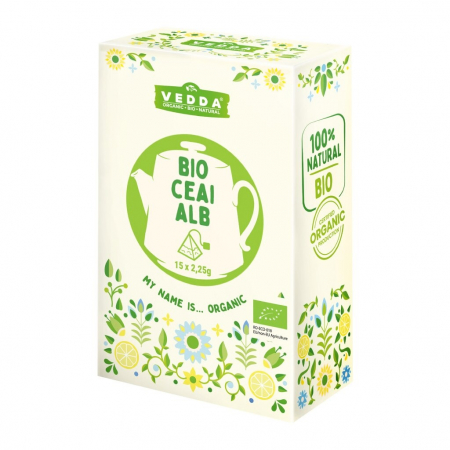 Ceai Plic - Vedda Ceai BIO Alb Bio Piramida 15x2.25g