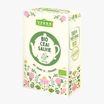 Ceai Plic - Vedda Ceai BIO Salvie Bio Piramida 15x2g