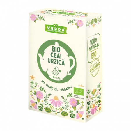 Ceai Plic - Vedda Ceai BIO Urzica Bio Piramida 15x1.5g