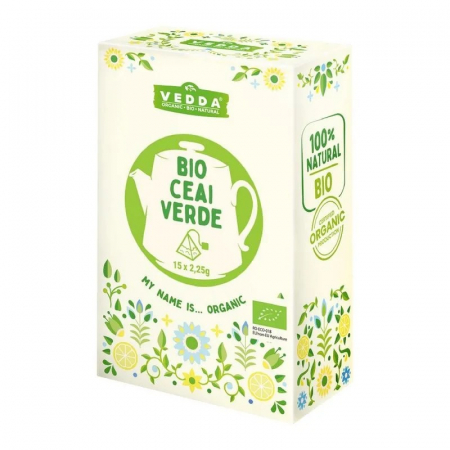 Ceai Plic - Vedda Ceai BIO Verde Bio Piramida 15x2.25g