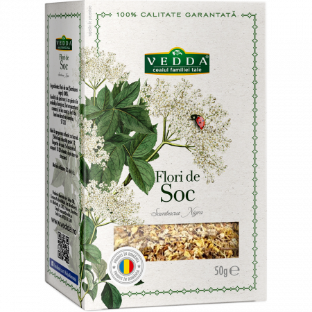Ceai Vrac - Vedda Ceai Flori de Soc 50g vrac (Sambucus nigra)