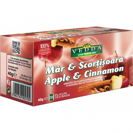 Ceai Plic - Vedda Ceai Mar & Scortisoara - 20 plicuri / 2 gr