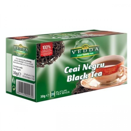 Ceai Plic - Vedda Ceai Negru - 20 plicuri / 1.5 gr