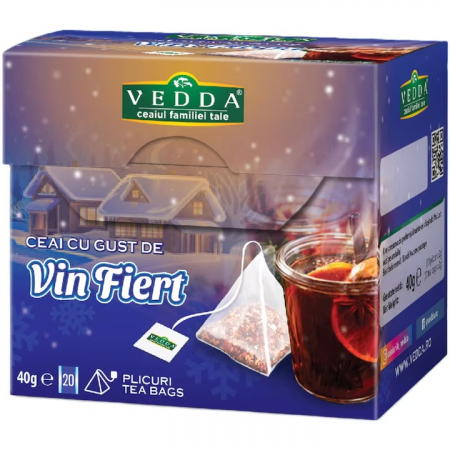 Ceai Plic - Vedda Ceai Piramida Vin Fiert 20*2g