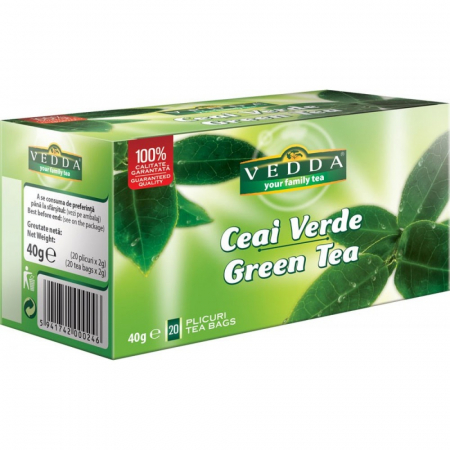 Ceai Plic - Vedda Ceai Verde - 20 plicuri / 2 gr