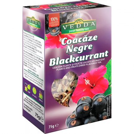 Ceai Vrac - Vedda Ceai Vrac Coacaze Negre - 75g vrac