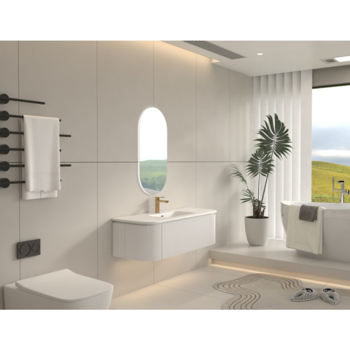 Mobilier SIERRA  pentru baie - 120 cm - alb mat [4]