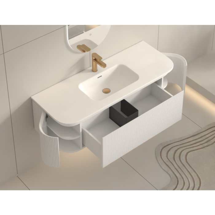 Mobilier SIERRA  pentru baie - 120 cm - alb mat [3]