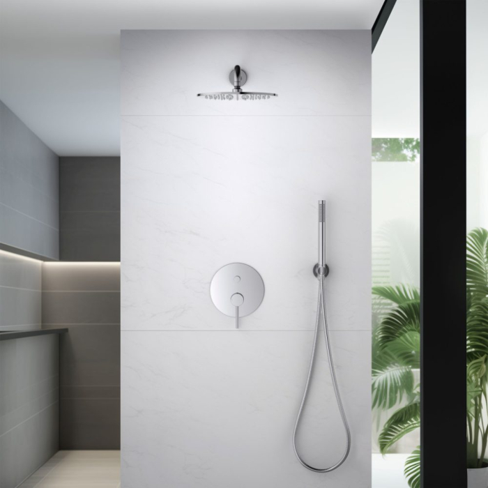 Baterie duș ASTRO încastrat - Crom [4]