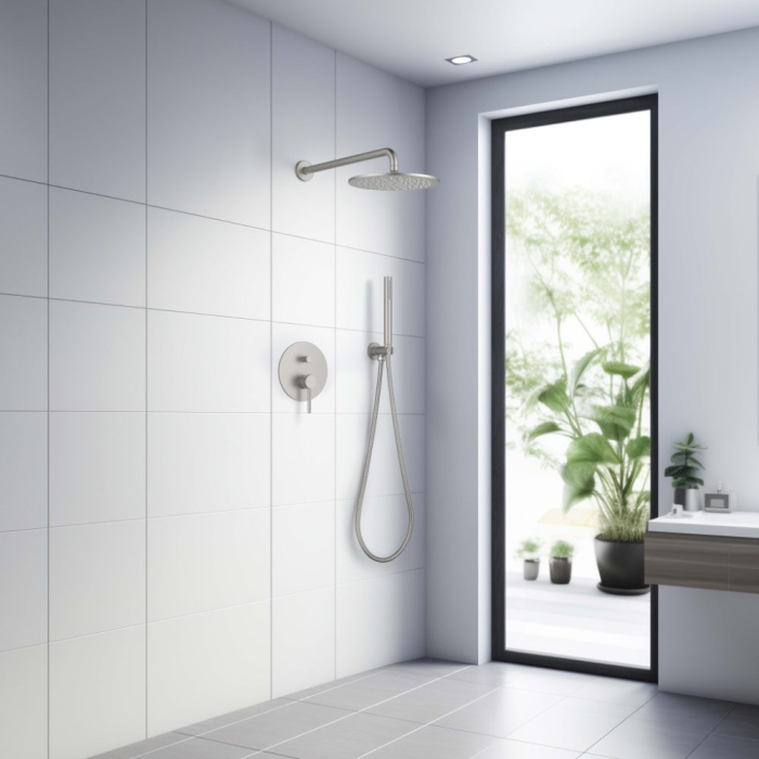 Baterie duș ASTRO încastrat - Nichel [3]