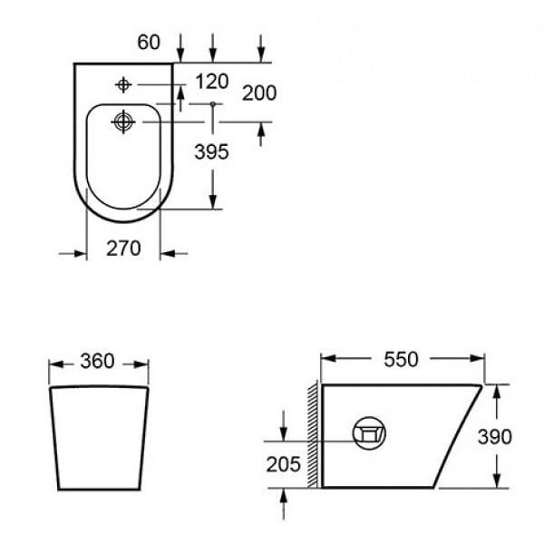 Bideu INDIANA stativ- alb [2]