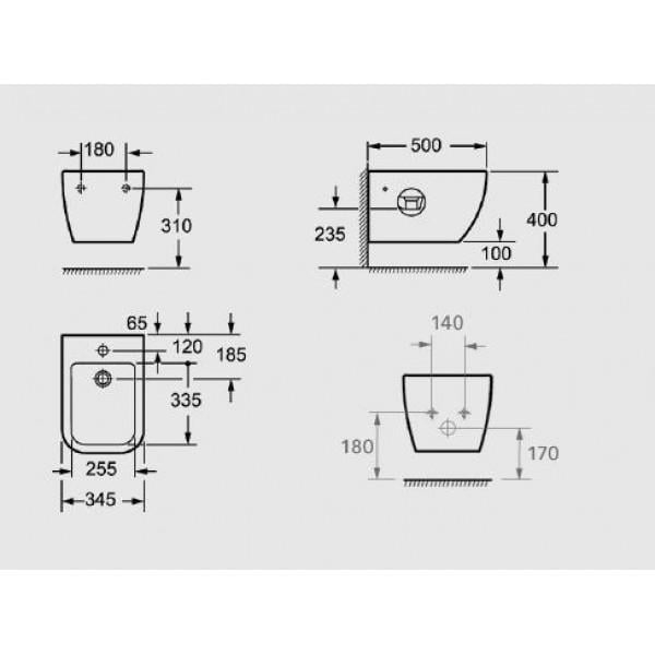 Bideu OHIO suspendat - alb [3]