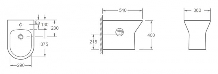 Bideu VERMONT Stativ - alb [2]
