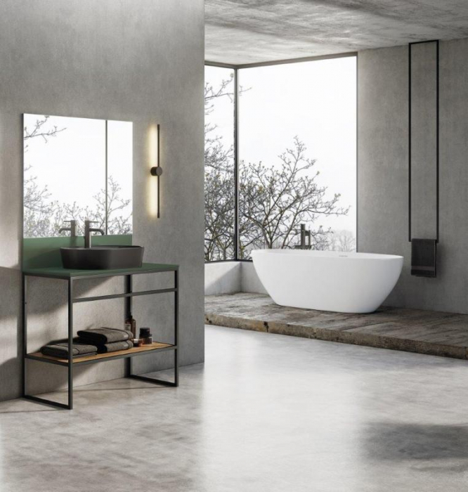 Blat din marmura 80/46/1,5 verde mat - MONTEREY [3]