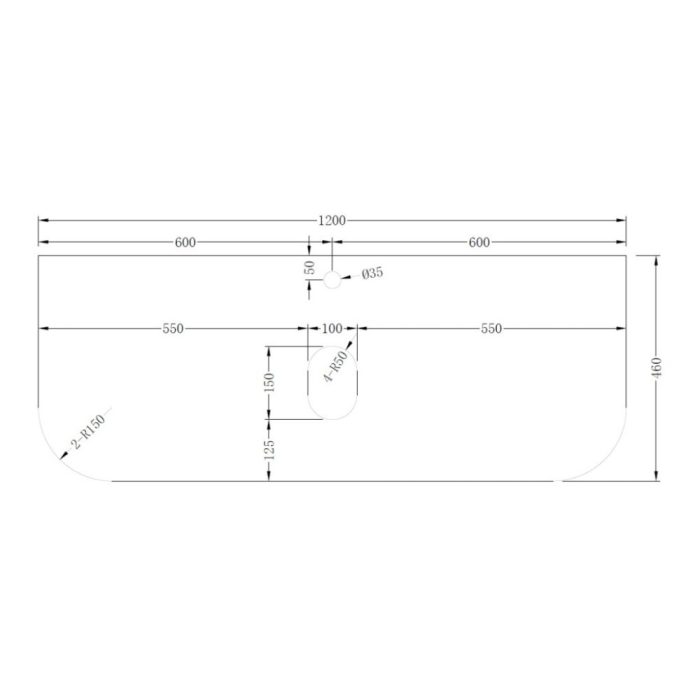 Blat SIERRA pentru mobilier - 120cm [2]