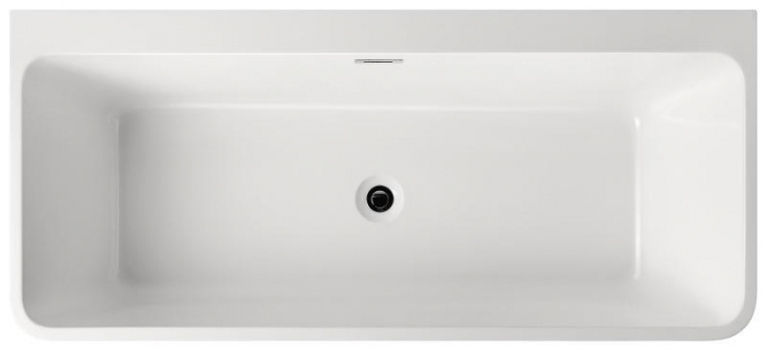 Cadă FLORIDA din acril, freestanding, de perete, 170x75cm - alb lucios [5]