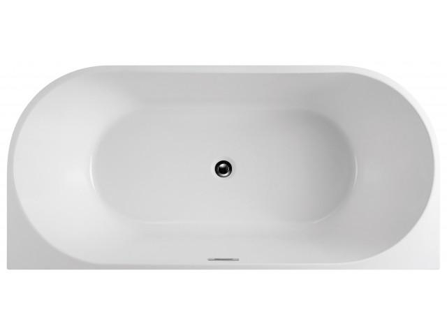 Cadă MANHATTAN din acril, freestanding, de perete, 170x80cm -alb lucios [3]