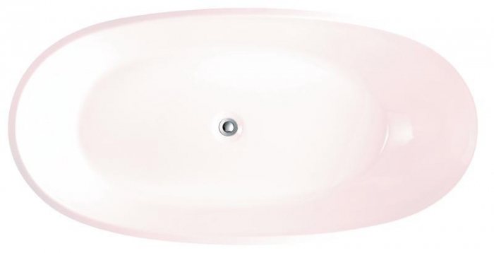 Cadă SILK din acril, freestanding, de mijloc, 170x85cm - alb lucios [3]