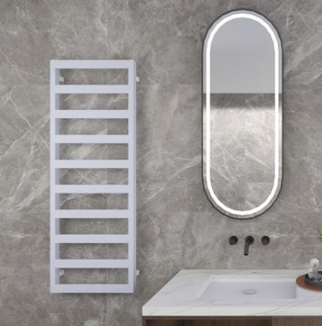 Calorifer portprosop CUBE WHITE 1100X500 - alb lucios [2]