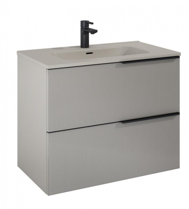 Dulap de baie cu 2 sertare 80x45,3x63,5 -  bej mat - Monterey Glass [3]