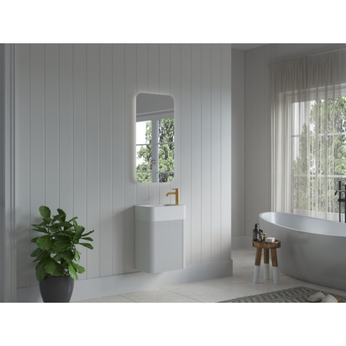 Dulap de baie SORELLA 45 cm - Alb mat [3]