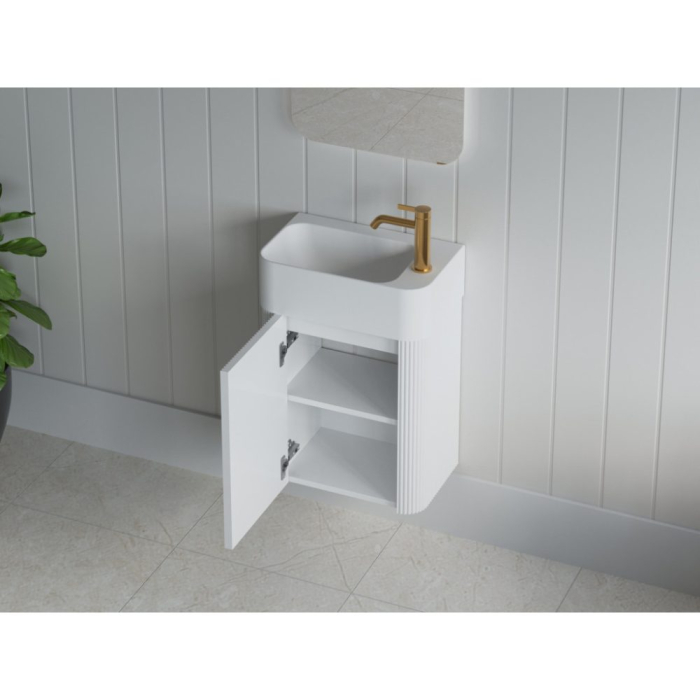 Dulap de baie SORELLA 45 cm - Alb mat [5]