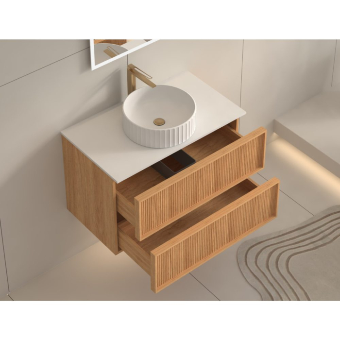 Mobilier SAVONA  suspendat - 80 cm - stejar [4]