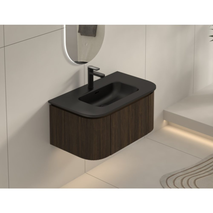 Mobilier SIERRA  pentru baie - 80 cm - nuc [4]