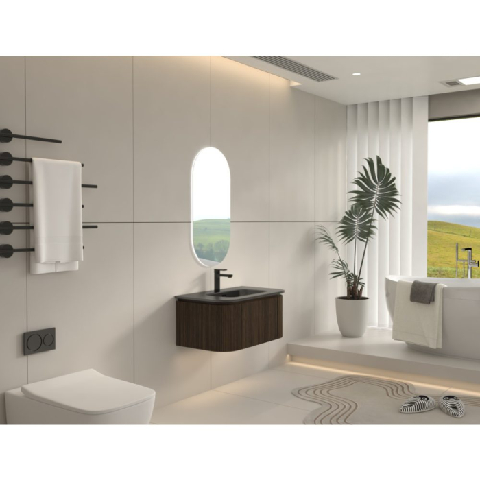 Mobilier SIERRA  pentru baie - 80 cm - nuc [3]