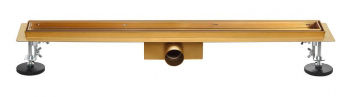 Rigolă de scurgere din oțel inoxidabil, 80cm - auriu periat [2]