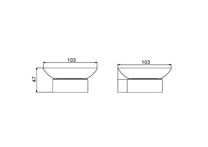 Suport săpun MONO - grafit periat [2]