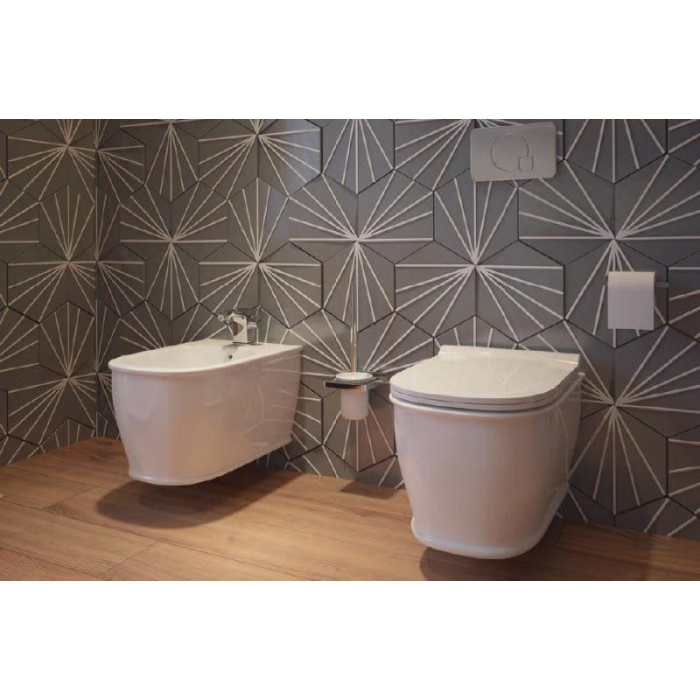 Vas WC CHARLTON Rimless, Suspendat – Alb Lucios [3]