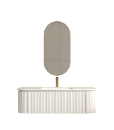 Mobilier pentru lavoar - Mobilier SIERRA  pentru baie - 120 cm - alb mat