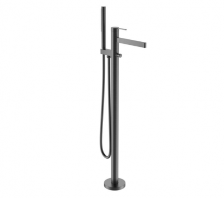 Baterii cadă freestanding - Baterie cadă freestanding ELEGANT, montaj în pardoseală, gun metal